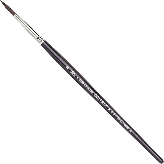 Winsor & Newton Galeria Round Short Handle Brush, Size 6