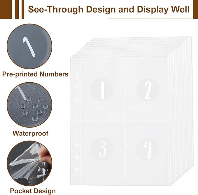 Brown 100 Envelope Money Saving Challenge Money Saving Challenge Binder Budget Binder 100 Envelopes and Tracker Money Saving Book for Budget Planning and Saving Money for Office Home School