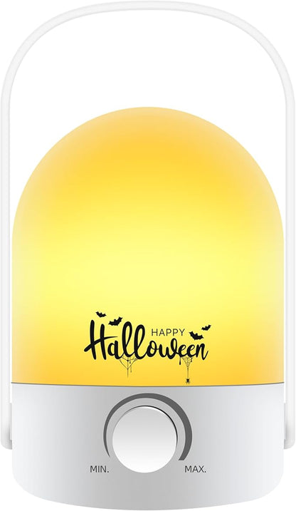 Rechargeable Lamp 1200mAh Small Bedside Rechargeable Lanterns Dimmable Led Cordless Tent Light Holiday Gifts Work,White A