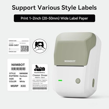 NIIMBOT B1 Label Maker Machine with Tape, Thermal Label Printer Easy to Use for Office, Home, Business, 2 Inch Label Maker with 2'' x1.18'' Labels-230pcs/Roll