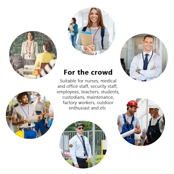 6 Pack Retractable Badge Lanyards and ID Badge Holder, Strap Lanyard with Swivel Metal Clasp for Badge Holders, Keychains, Offices, Staff, Students, Employees, Camouflage