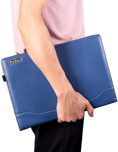 Protective Case Cover Compatible with Dell Inspiron 13 5370 5368 5378 5379 13.3 inch Notebook Sleeve PU Leather Stand Hard Protective Skin