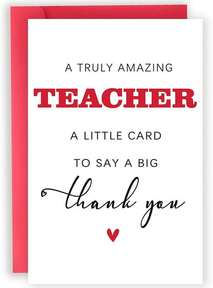Thank You Teacher Card, Teacher Appreciation Gifts from Students, Thank You Gifts for Teachers, Gifts for Teachers, End of Term Gift