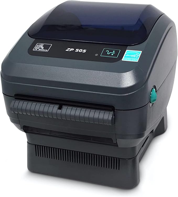 Zebra ZP505 / Zebra ZP 505 Label Direct Thermal Bar Code Zebra Label Printer ZP505 | USB, Serial, and Parallel Connectivity 203 DPI Resolution | Includes Software