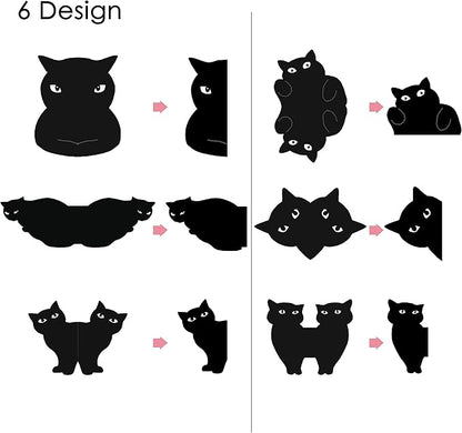 yasest Magnetic Bookmarks - 6 Pieces Assorted Cute Book Markers Clip Set for Women Teachers Students Book Lovers Reading, for School Office Home Supplies, Kawaii Cat Magnet Page Markers