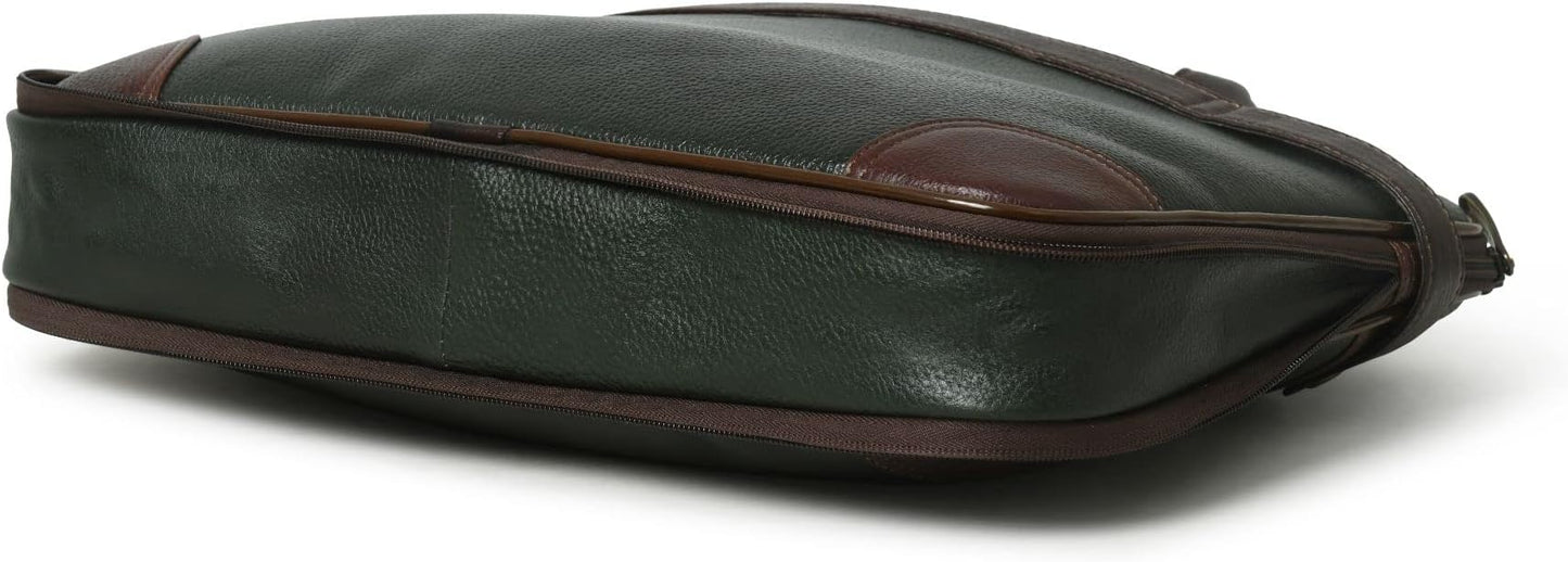 ADYAN 15 inch Leather Briefcases for Men and Women Laptop Bag Business Travel Messenger Bag Vintage Leather Best Office Satchel Bag