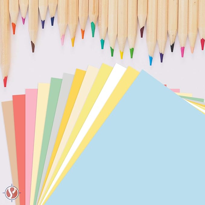 Ivory Pastel Color Paper – Great for Arts and Crafts and Stationery Printing – 8.5 x 14" (Menu/Legal Size) – 20lb Bond / 50lb Text / 75GSM – Copy, Writing and Printer Paper – 500 Sheets per Pack