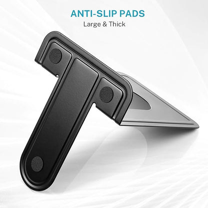 MaxGear Book Ends Universal Premium Bookends for Shelves, Non-Skid Bookend, Heavy Duty Metal Book End, Book Stopper for Books/Movies/CDs/Video Games, 6 x 4.6 x 6 in, Black (8 Pairs/16 Pieces, Large)