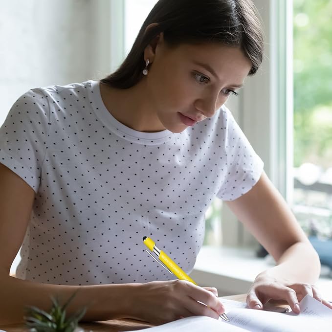 Eersida 20 Pcs Snarky Office Pens Funny Insulting Pens Arcastic Negative Quotes Ballpoint Macaron Touch Stylus for Office, Black Ink