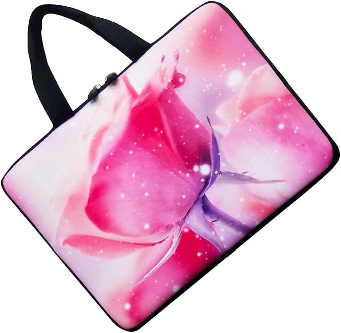 11 11.6 12 12.5 inch Laptop Carrying Bag Chromebook Case Notebook for Apple MacBook Air Samsung HP DELL Lenovo Asus (Rose)