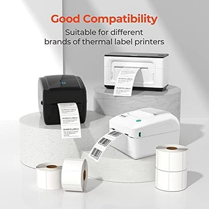 2"x1" Direct Thermal Labels, Barcode & Address Shipping Thermal Label Stickers, White (3000 Labels/ 3roll, 2"x1")