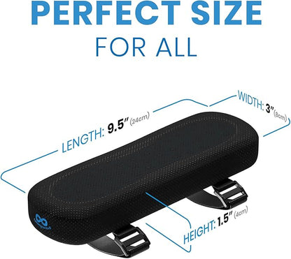 Office Chair Arm Pads - Soft & Comfortable Arm Rest Cover Elbow & Forearm Support - Memory Foam Arm Rest for Desk Chair & Gaming Chair Armrest Pads
