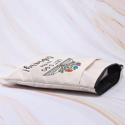 Book Lovers Book Sleeve Librarian Book Cover Reader Gift Book Club Gift Book Reading Gift Bibliophile Gift Let’s Go to The Library Zipper Pouch Gift for Bookish Bookworm (LetGoLibrarian BS)