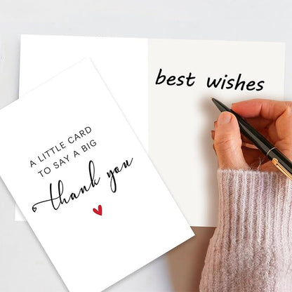 Simple Thank You Card, Funny Thanks Gifts for Men Women, Appreciation Gifts for Teacher Boss, A Little Card to Say A Big Thank You