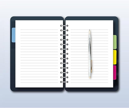 Desk Tech Sticky Index Tabs, 1.5" x 2", 16 Sheets - 4 Colors Self Adhesive File Tabs Flags Colored Page Markers Labels for Binders, Books and Notebooks