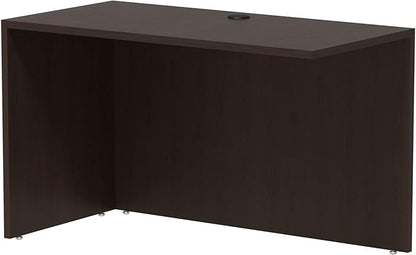 Alera ALEVA354824ES Valencia Series 47.25 in. x 23.63 in. x 29.5 in. Reversible Return/Bridge Shell - Espresso