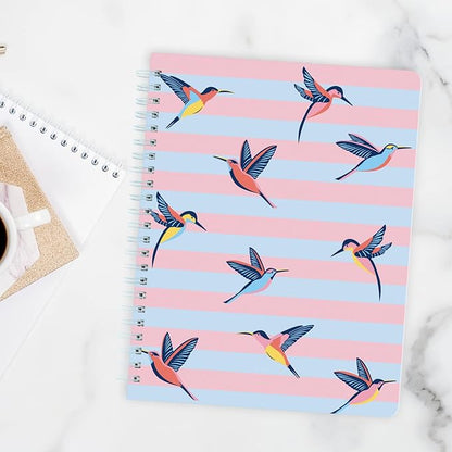 Sweetzer & Orange S&O Cute Spiral Notebooks - College Ruled Spiral Notebook with Pockets - Hardcover Notebook for Women - Cute Notebooks for School & Journal - 80 Double-Sided Pages, 6.25" x 8.25”