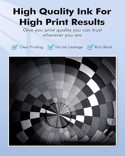 INK4U 972X Ink Cartridges Black High Yield Replacement for 972X 972A 972 Black Ink Cartridges for Color PageWide Pro 477dw Ink Cartridges 477dn 577dw 452dw 452dn 577z 552dw P55250dw Printer (1 Pack)