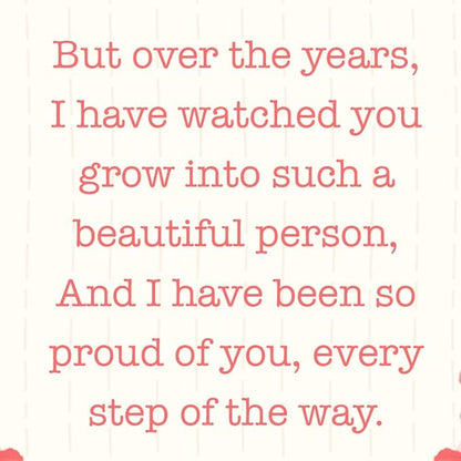 Prime Greetings Birthday Card For Niece, Made in America, Eco-Friendly, Thick Card Stock with Premium Envelope 5in x 7.75in, Packaged in Protective Mailer