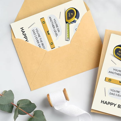 Dad Birthday Card | Birthday Card for Dad | Happy Birthday Dad Card | Birthday Card Dad | Funny Dad Birthday Card from Daughter & Son