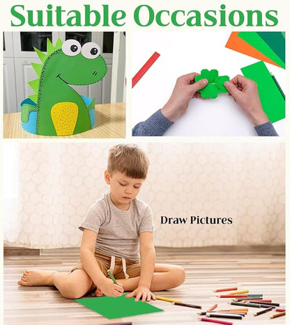 100 Sheets Green Colored Cardstock 8.5” x 11”Paper, 65lb Premium Green Card Stock Printer Paper for Christmas Decorations, Paper Crafting,Invitations,Card Making