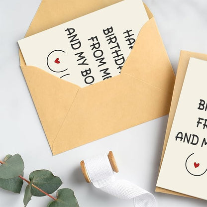 Humorous Birthday Card for Men, Husband, Boyfriend, and Him | Happy Birthday Gifts & Decorations for Men