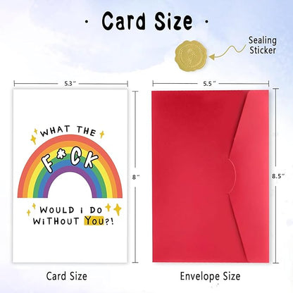 Funny Thank You Card for Best Friend, Friendship Card, Happy Thank You Card for Coworker Appreciation Card for Boss Teacher Friend Doctor