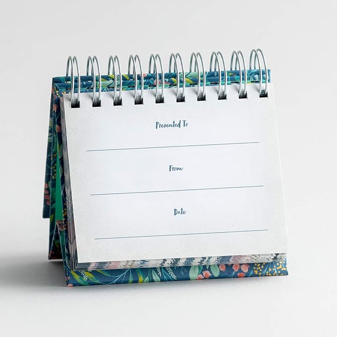 DaySpring - One Minute with God - Perpetual Calendar (J1391), Green, 5 1/2" x 5 1/4" x 1 1/4"