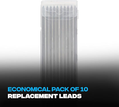 OX Tools ‎Tuff Carbon Marking Pencil Replacement Lead 10-Pack Basic Graphite Lead, 2.88mm lead, OX-P503203