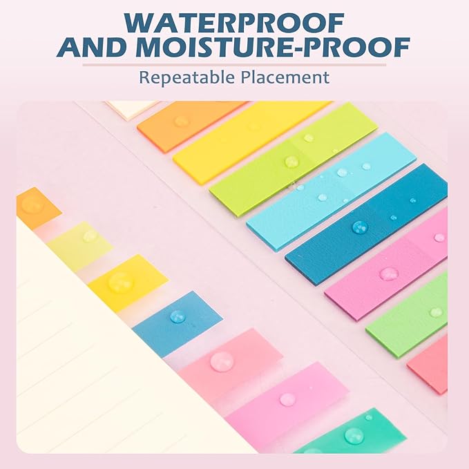 3200Pcs Books Tabs for Annotating, Sticky Tabs, Sticky Notes, Morandi Page Markers, Multi-Colored Writeable and Repositionable Book Flags Strip (3200Pcs)