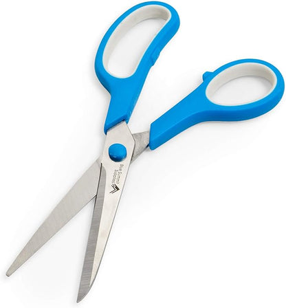 Blue Summit Supplies Multi Purpose Scissors, 8 Inch Household Shears with Comfort Grip, Sharp Scissors for Craft or Office, Assorted Colors, 30 Pack