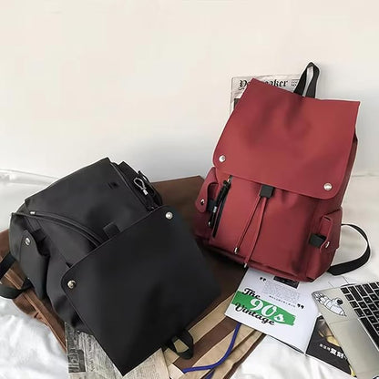 Flip Design Laptop Backpack, Waterproof and Shockproof, Daily Travel Backpack, Reddish Brown