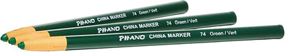 Dixon Industrial Phano Peel-Off China Marker Pencils, Green (00074) (Pack of 6, 72 Count Total)