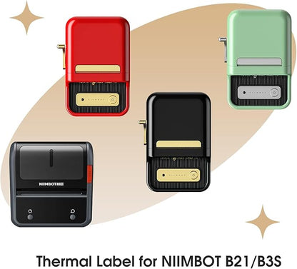 NIIMBOT Labels B1/B21/B3S/K3 Label Maker, 2'' x 2'' (50x50mm) Thermal Sticker Label, Waterproof Price/Memo Labels for NIIMBOT B21/B3S Label Printer, 1 Roll of 150 Self-Adhesive Thermal Labels (White)