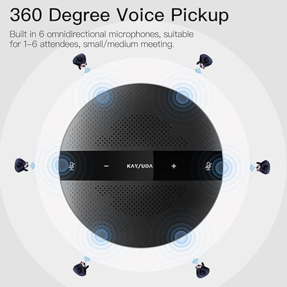 PC Microphone Speaker Business Conference USB Speakerphone for Skype, Webinar, Call Center