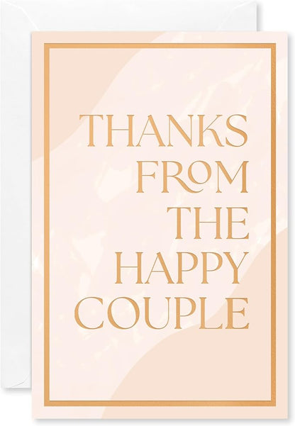 American Greetings 48-Count Blank Wedding Thank You Cards with Envelopes