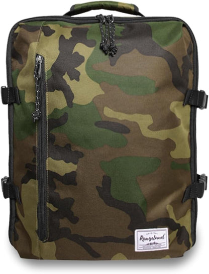 Underseat Carry-On Backpack Luggage Lightweight Casual Laptop Backpack MacBook Pro 16 Travel Gym Sport Daypack 21L, Green Camo