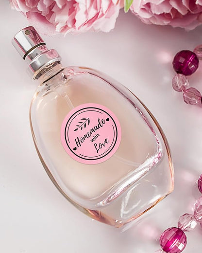 Phomemo 2” Color Circle Thermal Labels, Self-Adhesive Round Sticker Label, Circular Direct Thermal Printer Label for Phomemo 241bt, D520BT, B246D Label Printer, 750 Labels/Roll, Pink