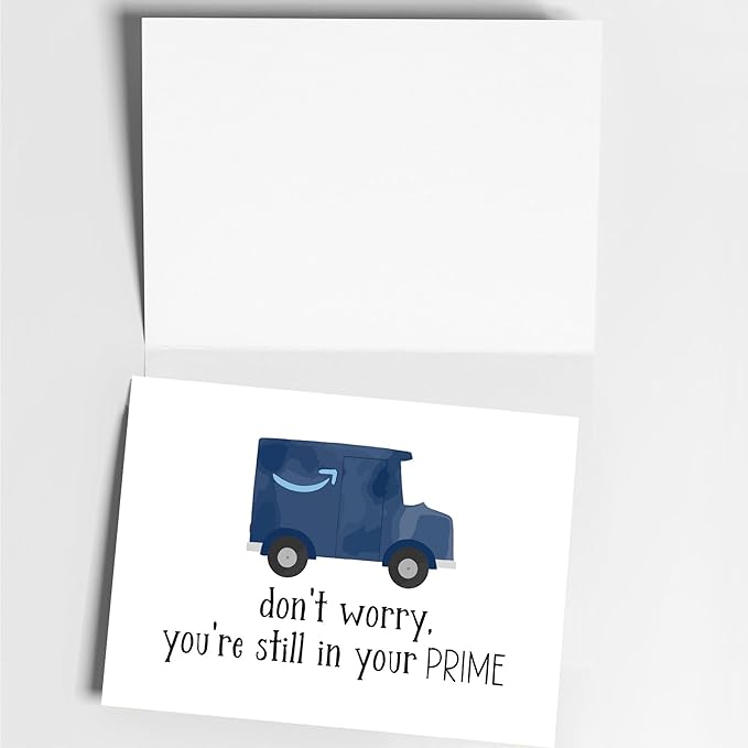 Funny Birthday Cards for Men - Prime, For Son, Cousin, Husband, Dad, Best Friend, Brother, From Parents