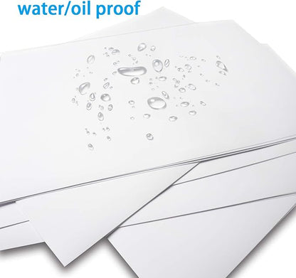 Printable Sticker Paper for Your Inkjet Printer - 8.5 x 11 Inches 20 Sheets Translucent Premium Waterproof Sticker Paper - Dries Quickly and Holds Ink Beautifully
