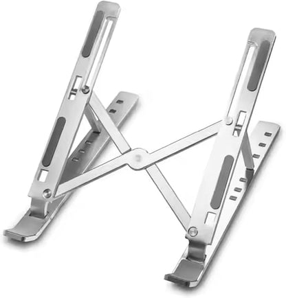 Laptop Stand, Foldable Adjustable & Ergonomic Aluminum Portable Notebook/Tablet Stand, Laptop Holder, Compatible with 10-15.6” Laptops and Tablets (Black)