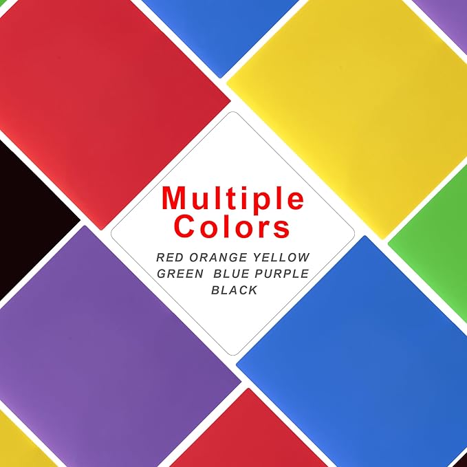 Plastic Folders with Pockets (7 Pack, Assorted Colors), Durable Heavy Duty File Folders with Business Card Slot, 2-Pocket Folder for Schoolwork & Office,Letter Size…