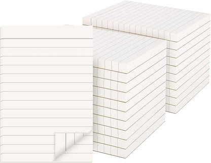 20 Pack Lined Memo Pads 4”x6” Note Pads - 100 Sheets Each Lined Paper Notepad- Small Memo Scratch Pad Writing pads
