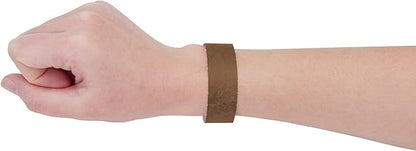 100 Pcs Wristbands, 1-100 Consecutive Numbers Waterproof Tearproof and Printable Wrist Straps Admission Bracelets Tickets (Brown)