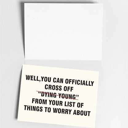 Funny Birthday Cards for Men, Women, Brother, Sister, Dad, Mom, Husband, Friend, and Anyone | Humorous Gifts | Unique Birthday Decoration