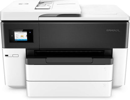 HP OfficeJet Pro 7740 Wide Format All-in-One Color Printer with Wireless Printing, Works with Alexa (G5J38A), White/Black