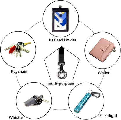 Keychain Lanyard for Women and Men, Wrist Lanyard Key Chain Holder with Key Rings, Wristlet Strap Lanyard for Car Keys ID Badge Wallet Card Holder