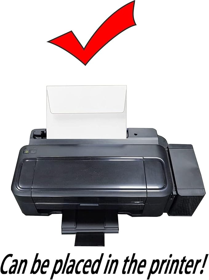 250 Qty Printable A9 Invitation Envelopes 5.75 x 8.75 Cards, Self Seal 120GSM white Paper Envelopes for Invitations, Papers, Photos, Documents, Wedding, Baby Shower, Easy to Seal and Peel