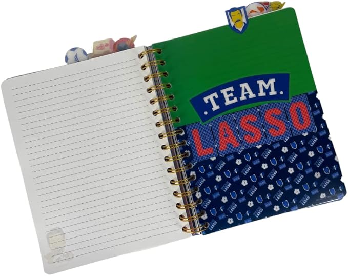 Innovative Designs Ted Lasso Tab Journal Notebook, Spiral Bound, 144 Lined Pages, 8 x 7 inches
