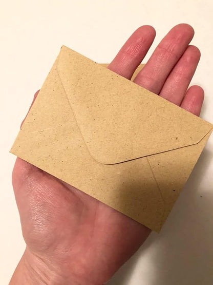 Iconikal Kraft Mini Special Occasion Envelopes, 4 x 2.75 inches, 100-Count